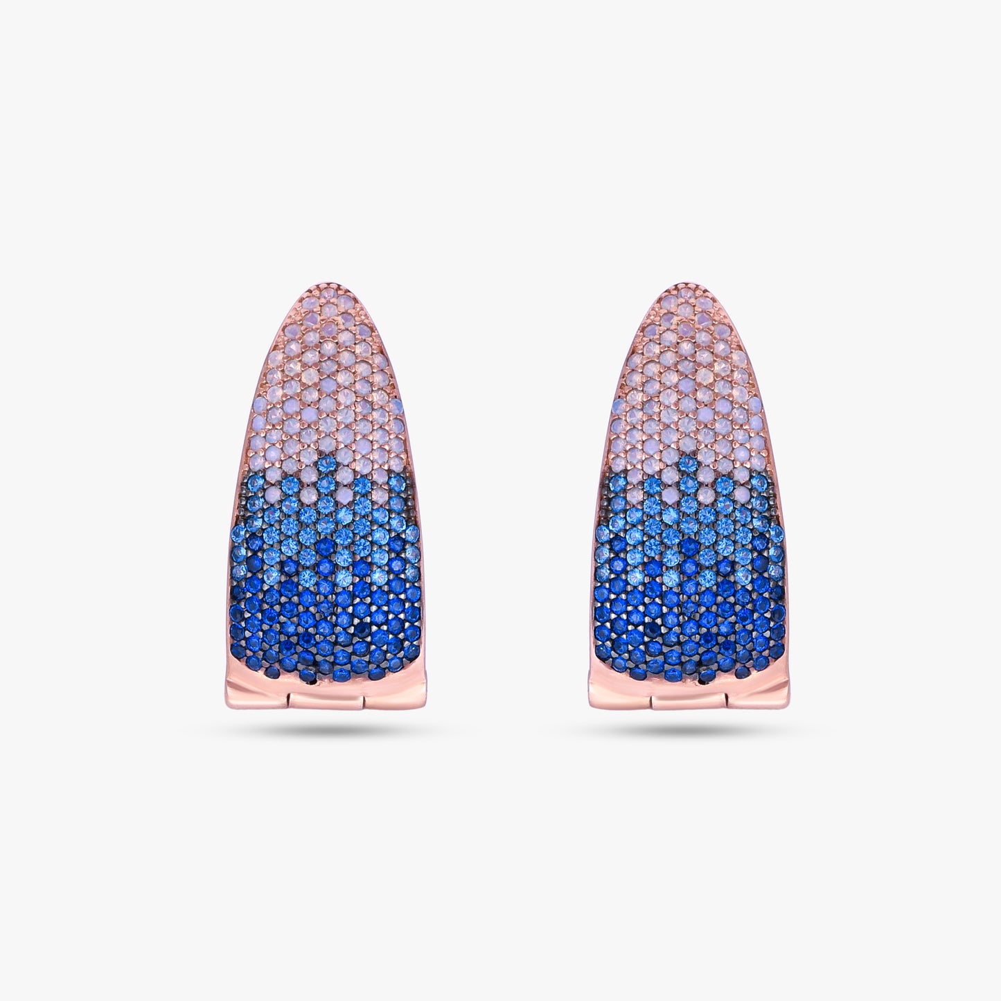 Blue Gradient Pave Earrings