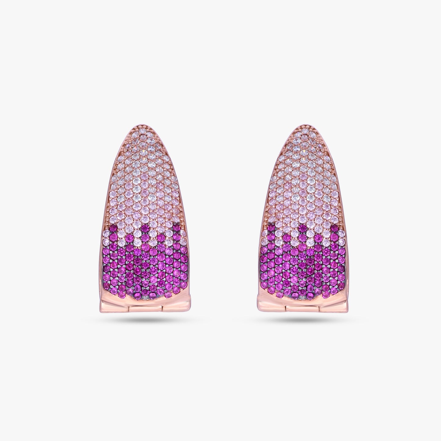 Ombre Pave Teardrops Earnning
