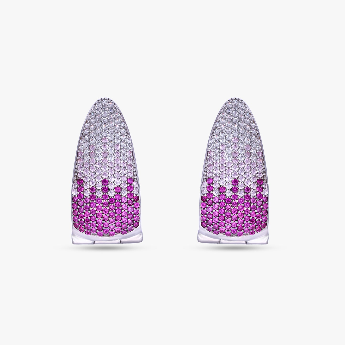 Ombre Pave Teardrops Earnning