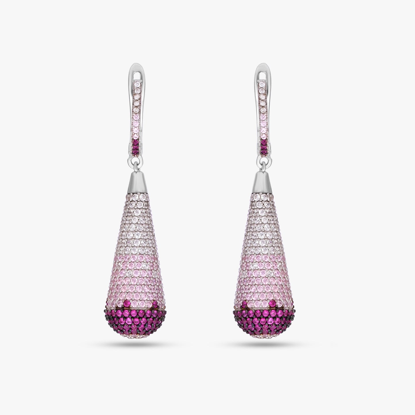Pink Ombre Teardrop Earrings