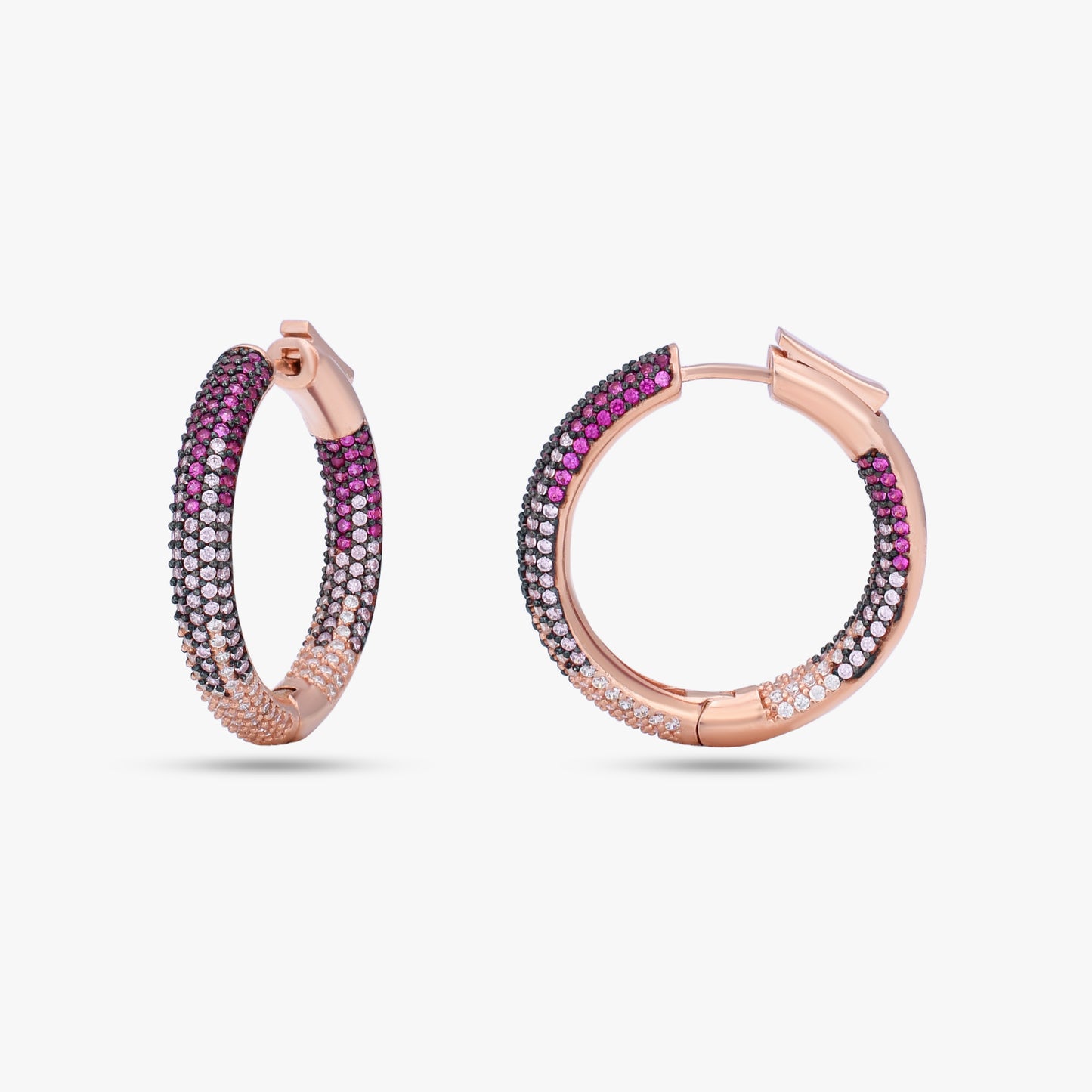 Multicolor Ombre Hoop Earrings