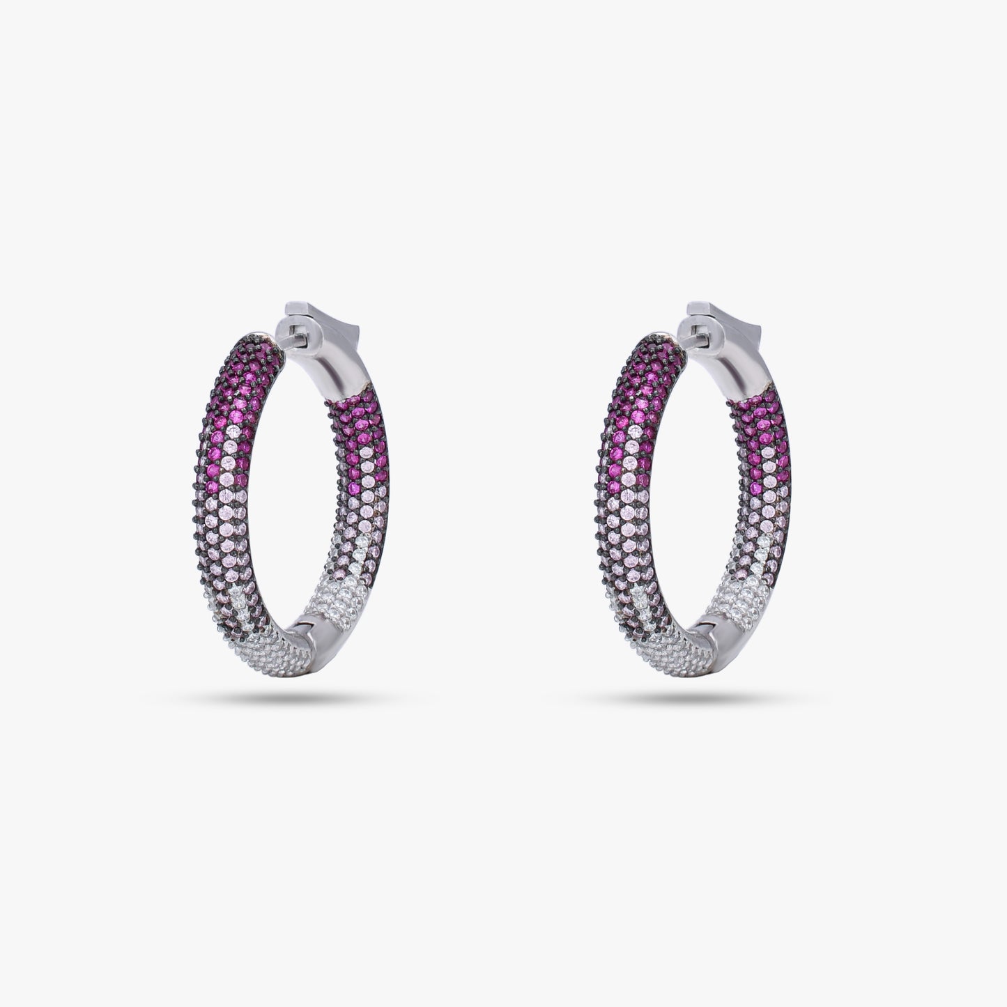 Multicolor Ombre Hoop Earrings