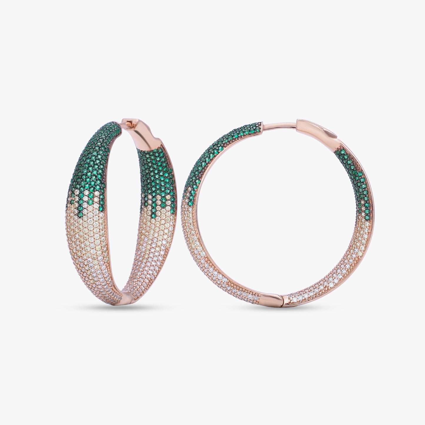 Italian Multicolour Stone Hoops