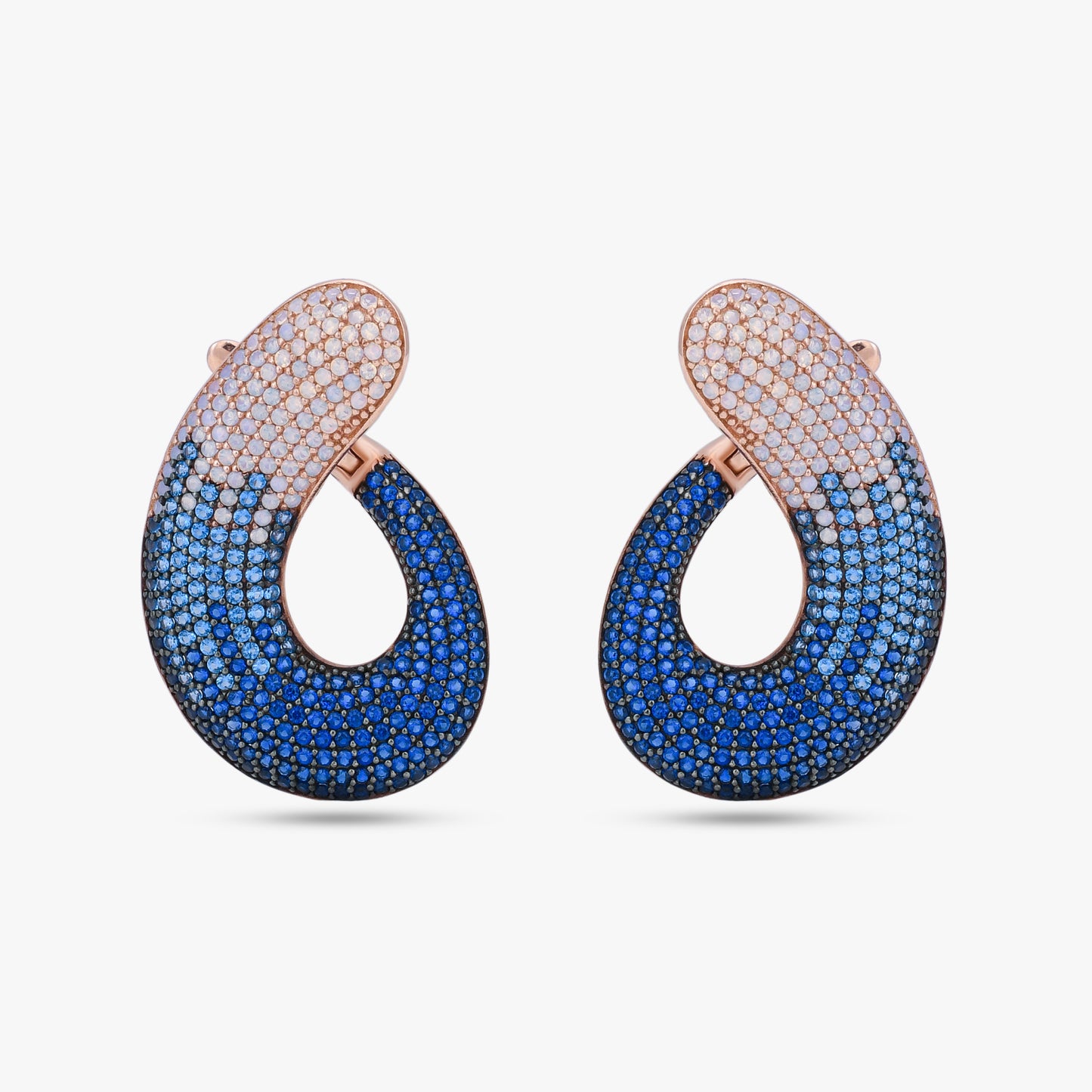 Blue Ombré Drop Earrings