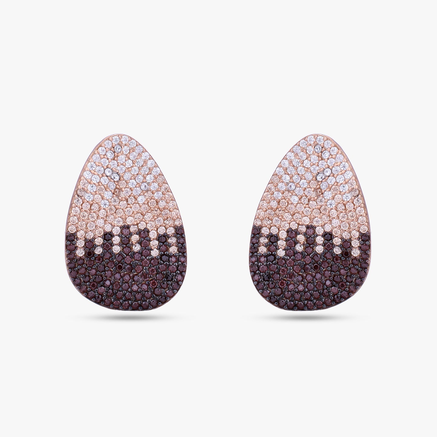 Black Ombre Teardrop Earrings