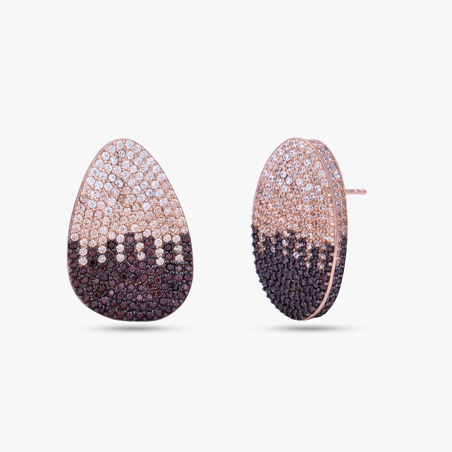 Black Ombre Teardrop Earrings