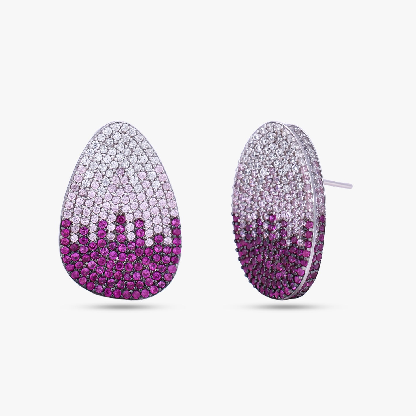 Pink Gradient Teardrop Earrings