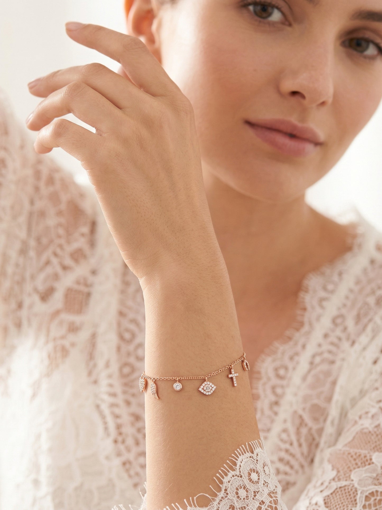 Multi-Charm Dangle Bracelet