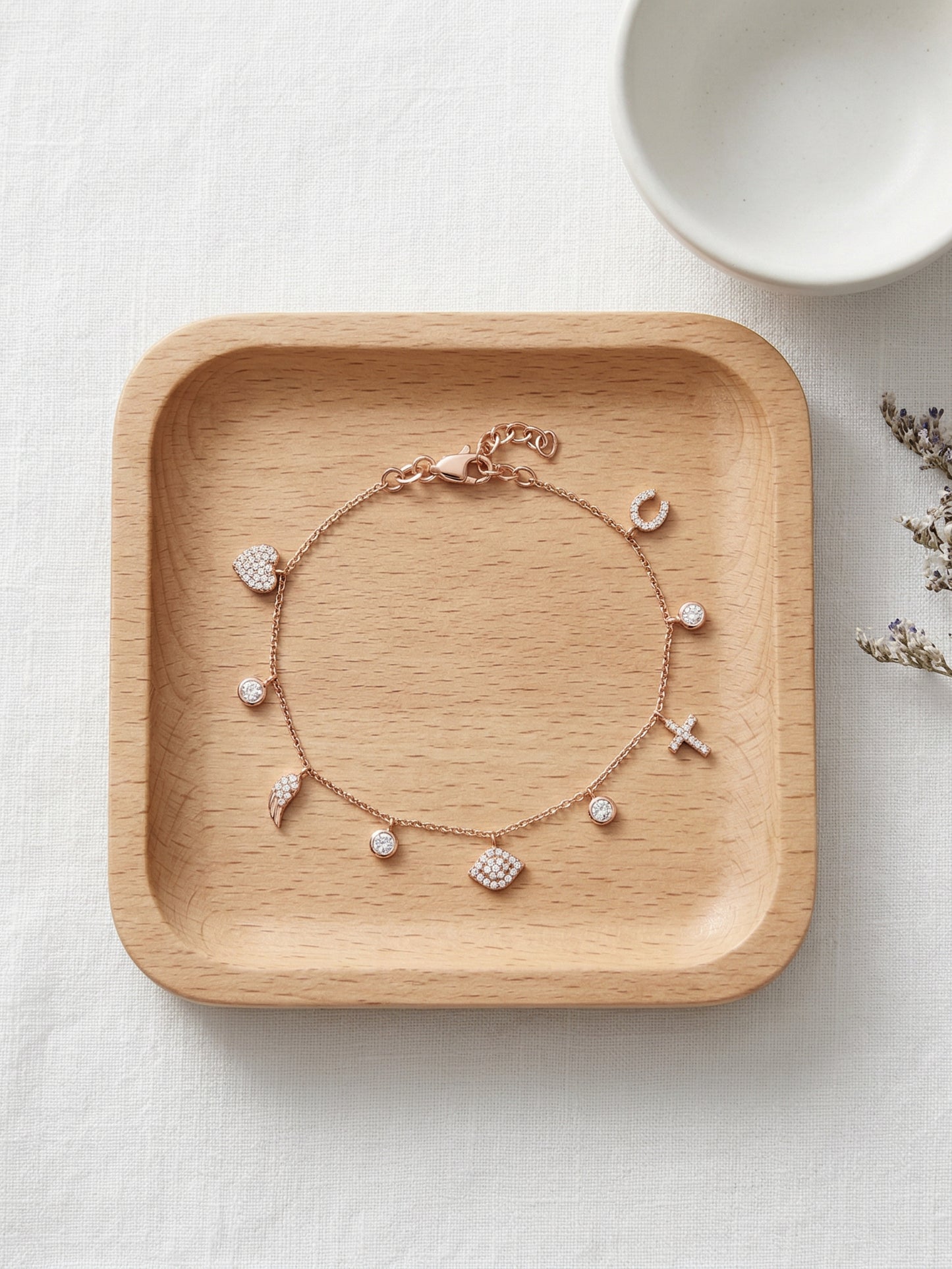 Multi-Charm Dangle Bracelet