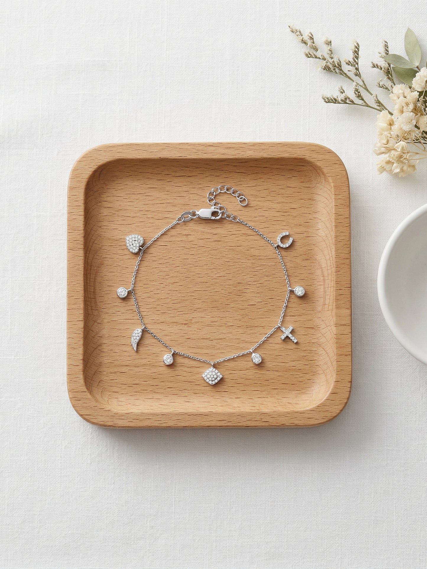 Multi-Charm Dangle Bracelet