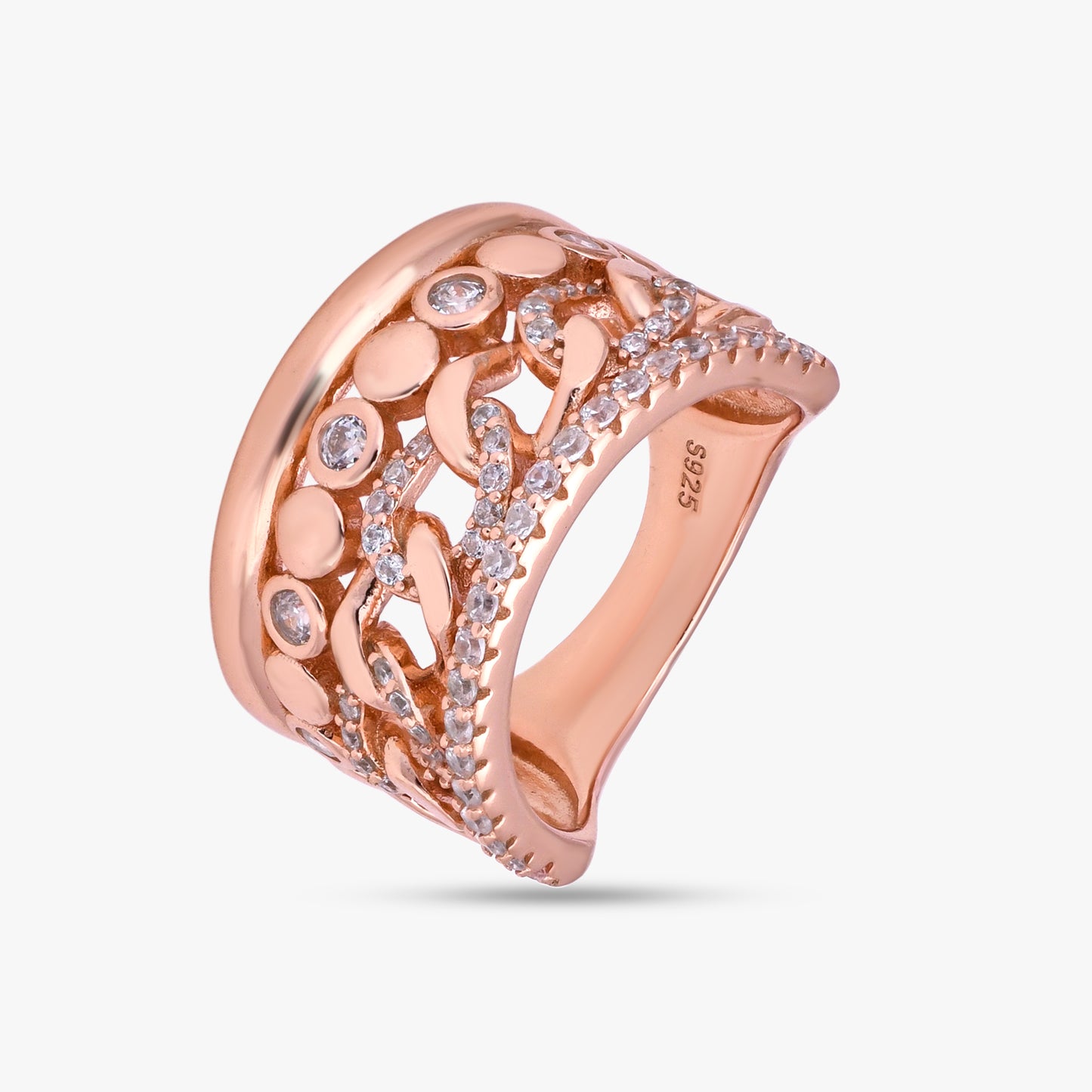 Sparkling Multi-Band Rings