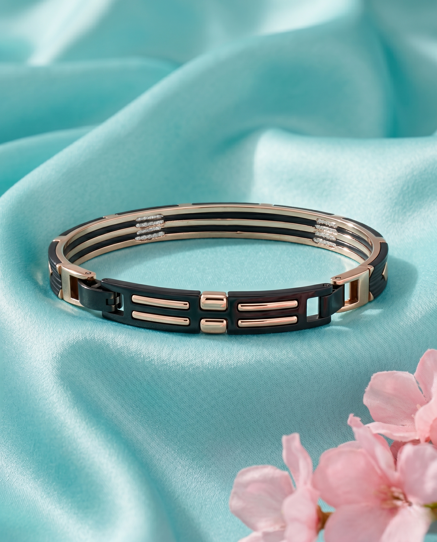Italian Geometric Studded Bracelet