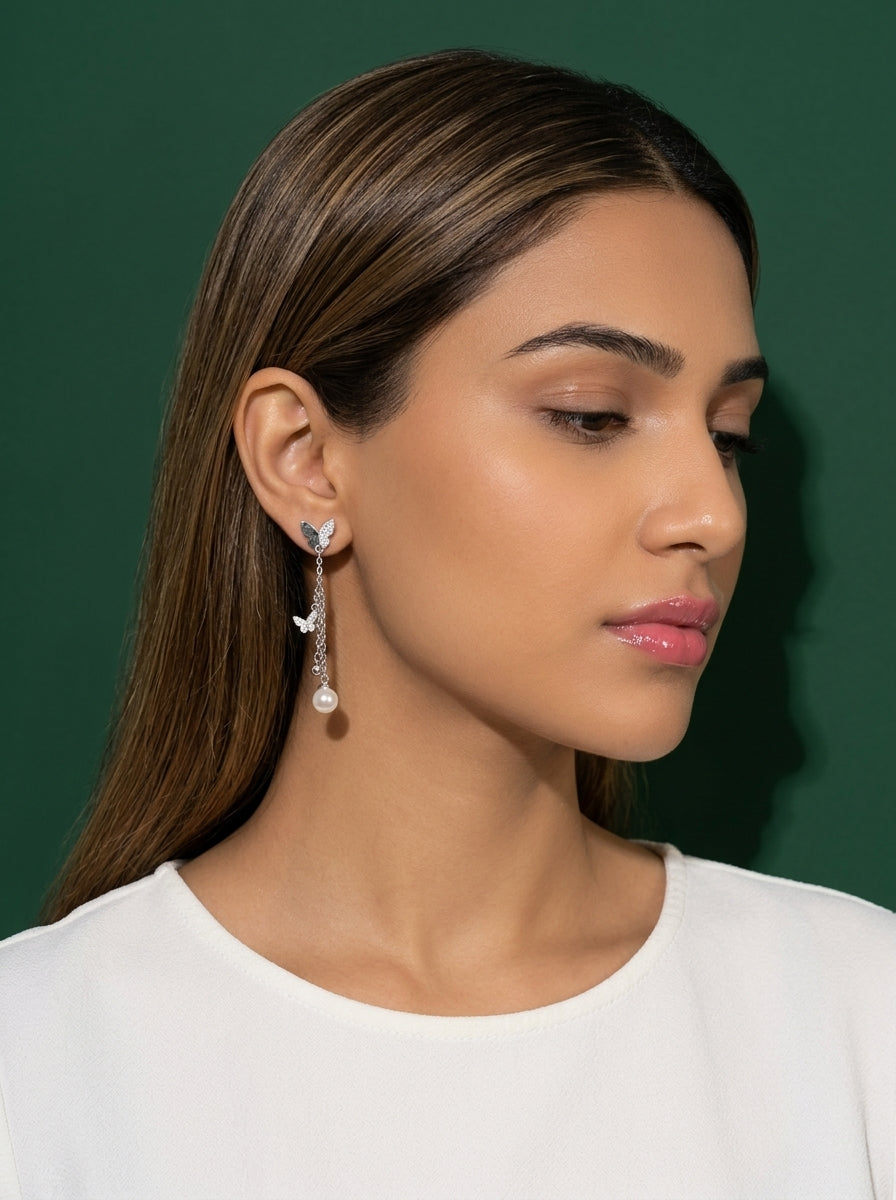 Butterfly Chain Earrings