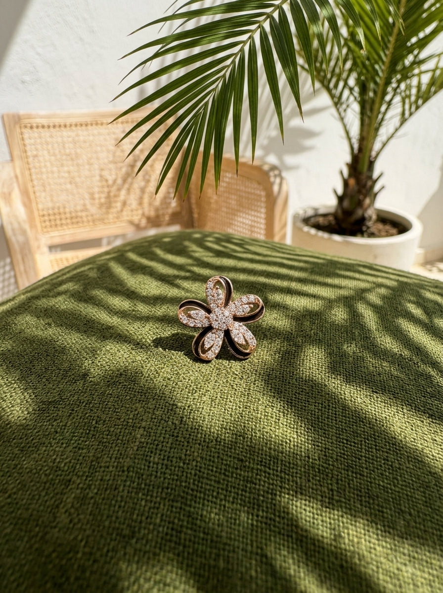Noir Petal Blossom Studs