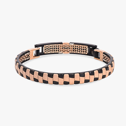 Load image 1 in gallery view. Modern Bicolor Link Bracelet