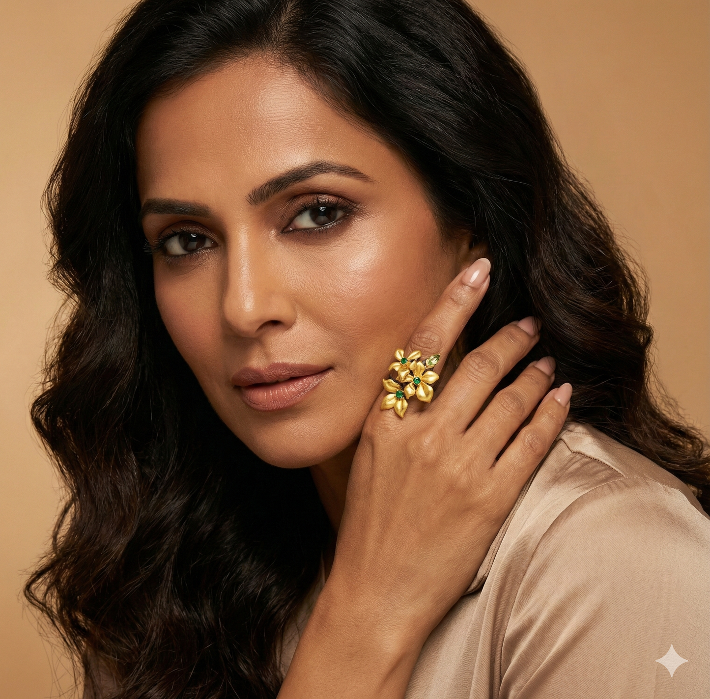 The Venetian Sunflower Bloom Ring