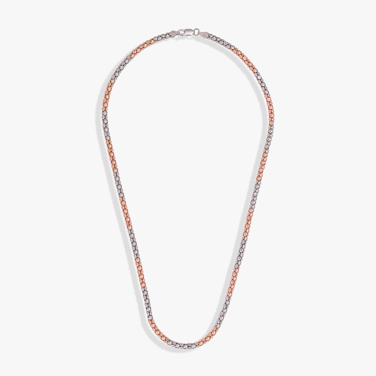 Men's Two-Tone Beaded Chain