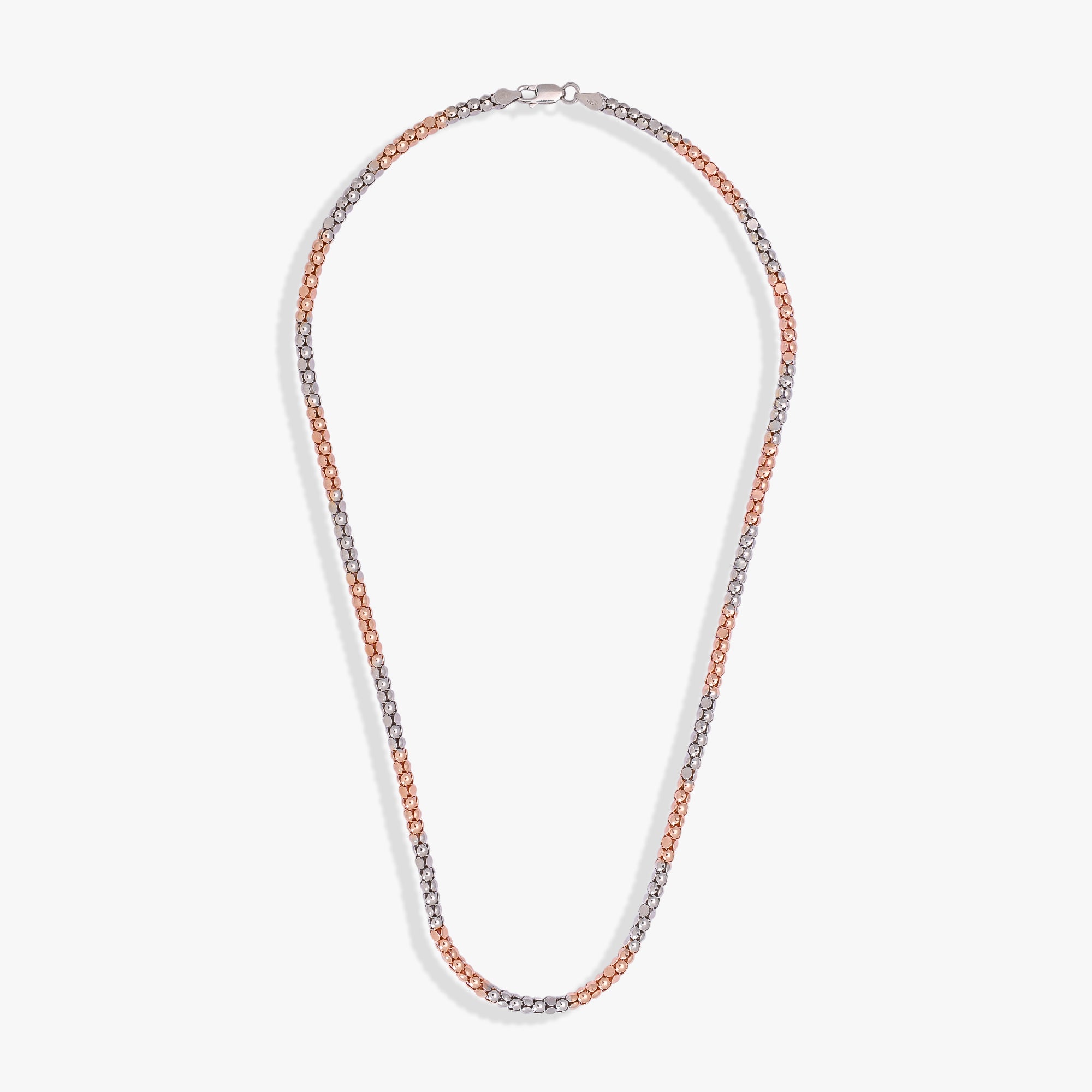 Men's Two-Tone Beaded Chain