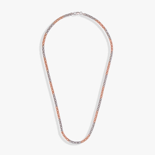 Load image 1 in gallery view. Men's Two-Tone Beaded Chain