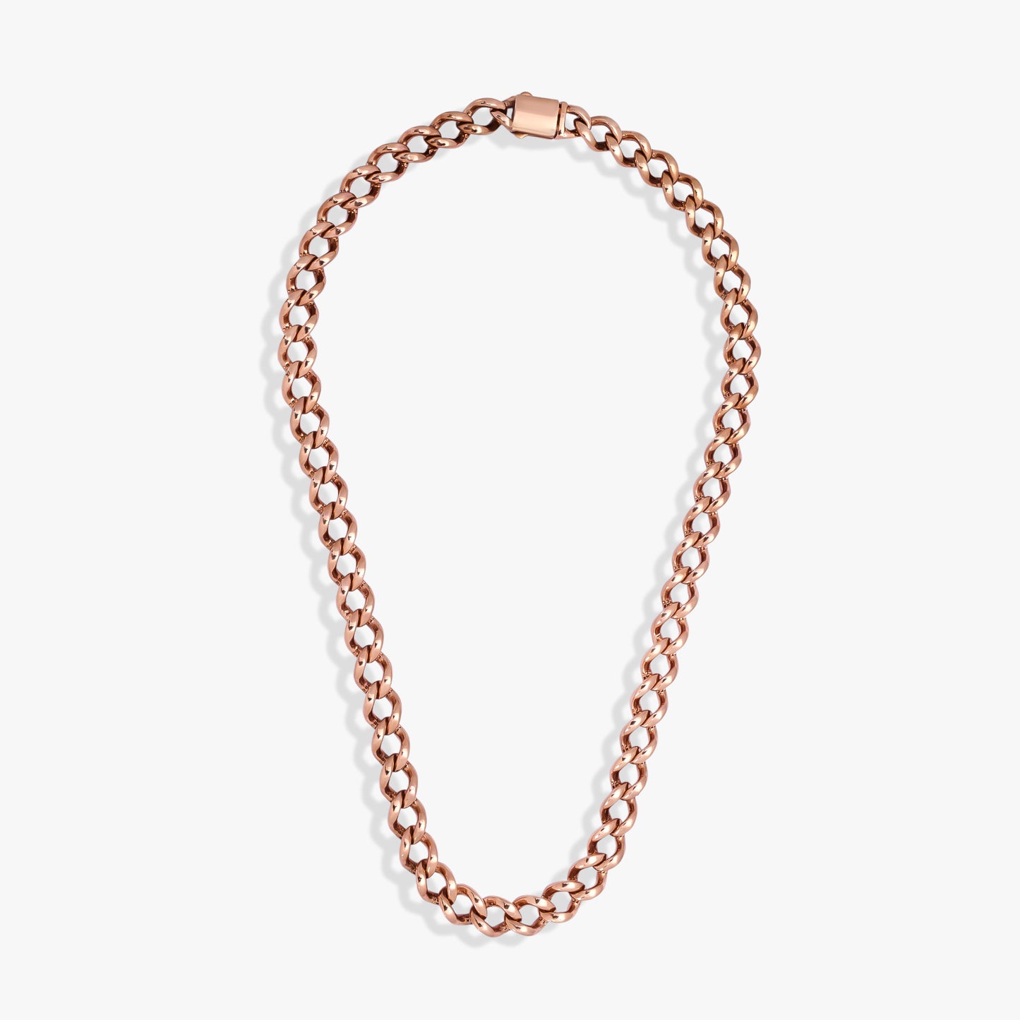 Men's Rose Gold Curb Chain