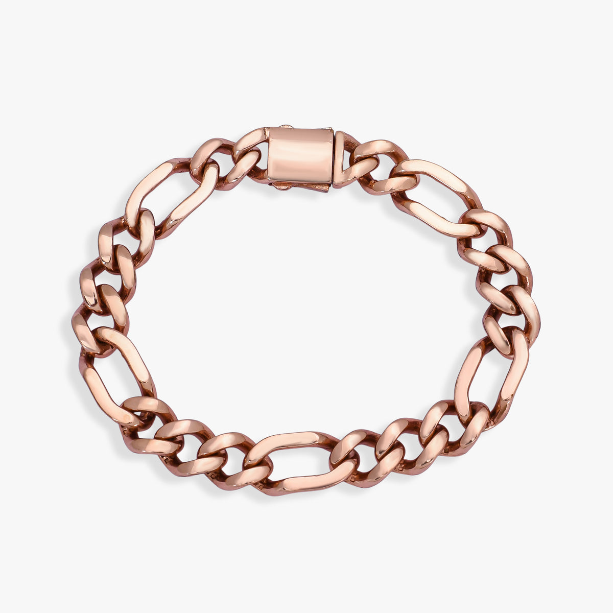 Men's Rose Gold Figaro Chain