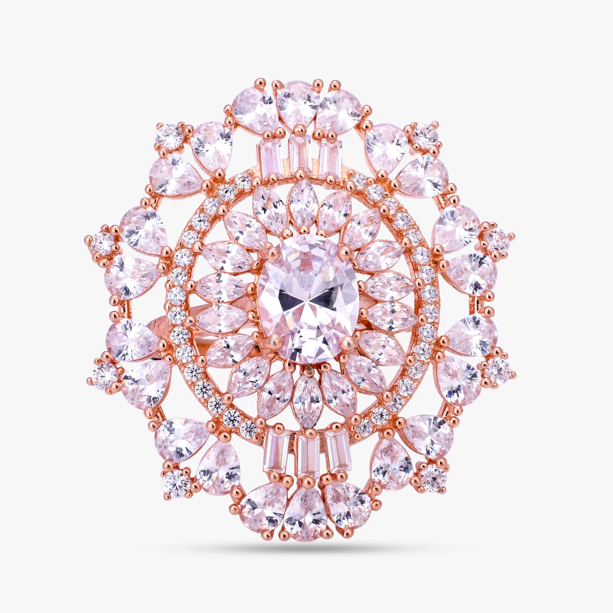 Rose Bloom Statement Ring