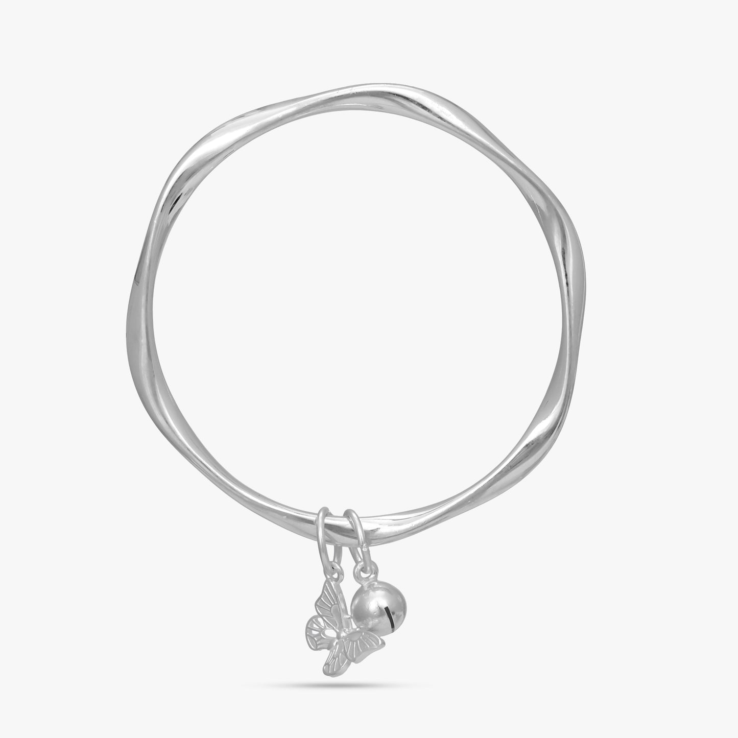 Silver Butterfly Charm Kada