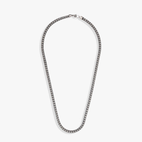 Load image 1 in gallery view. Textured Silver Curb Chain
