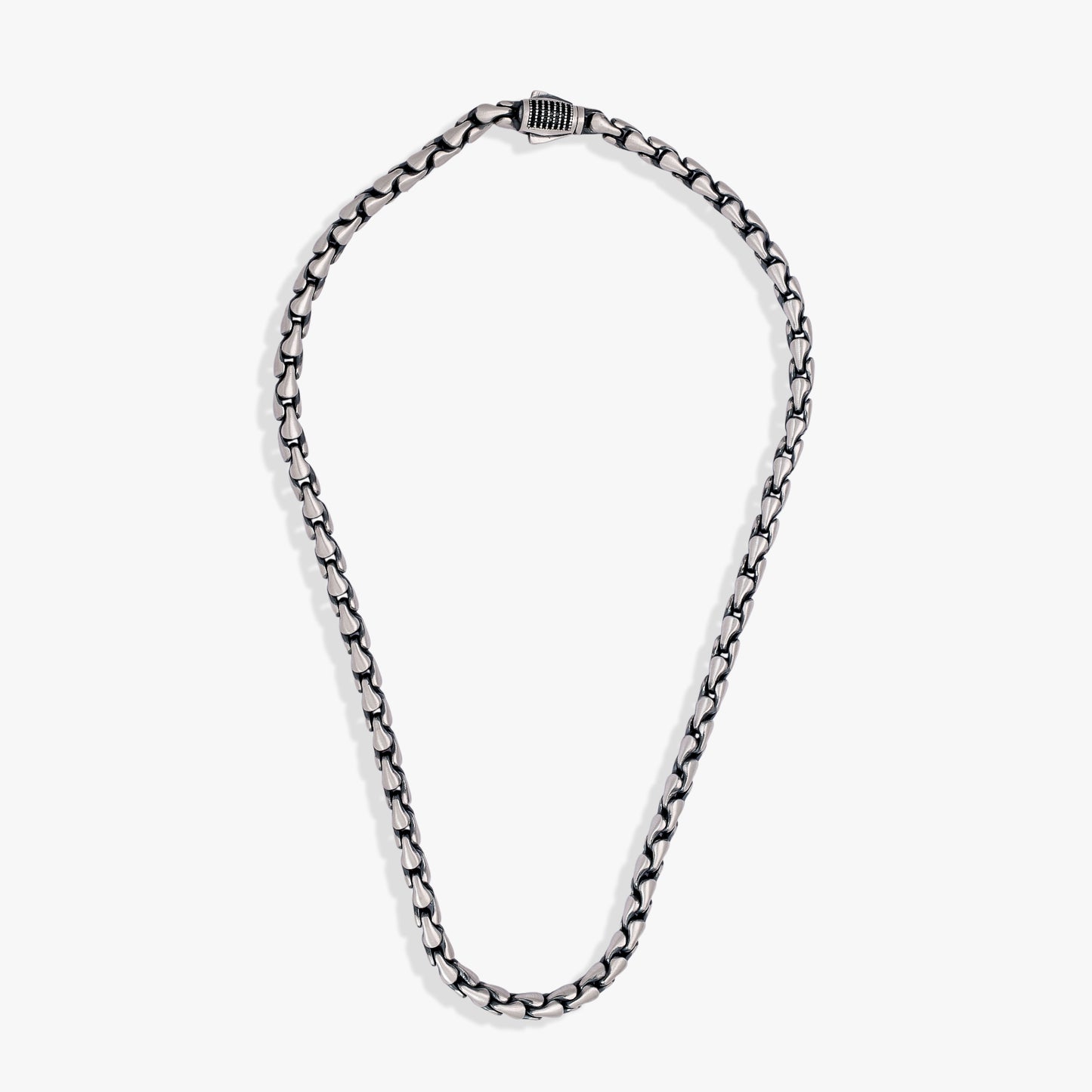 Oxidized Silver Men's Chain