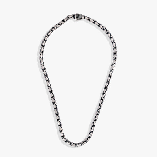 Load image 1 in gallery view. Oxidized Silver Men's Chain