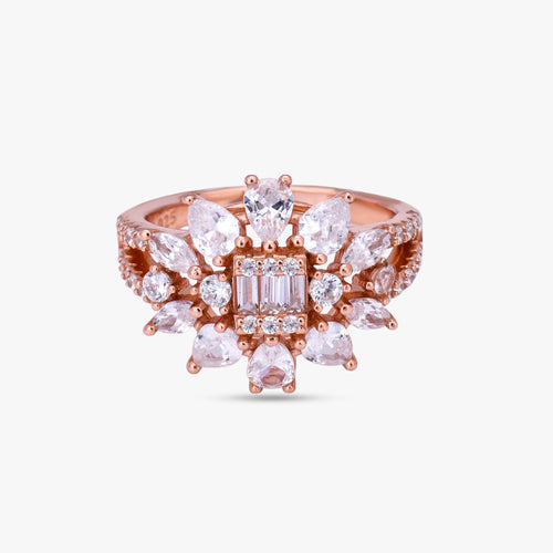 Load image 1 in gallery view. Sparkling Cluster Statement Ring