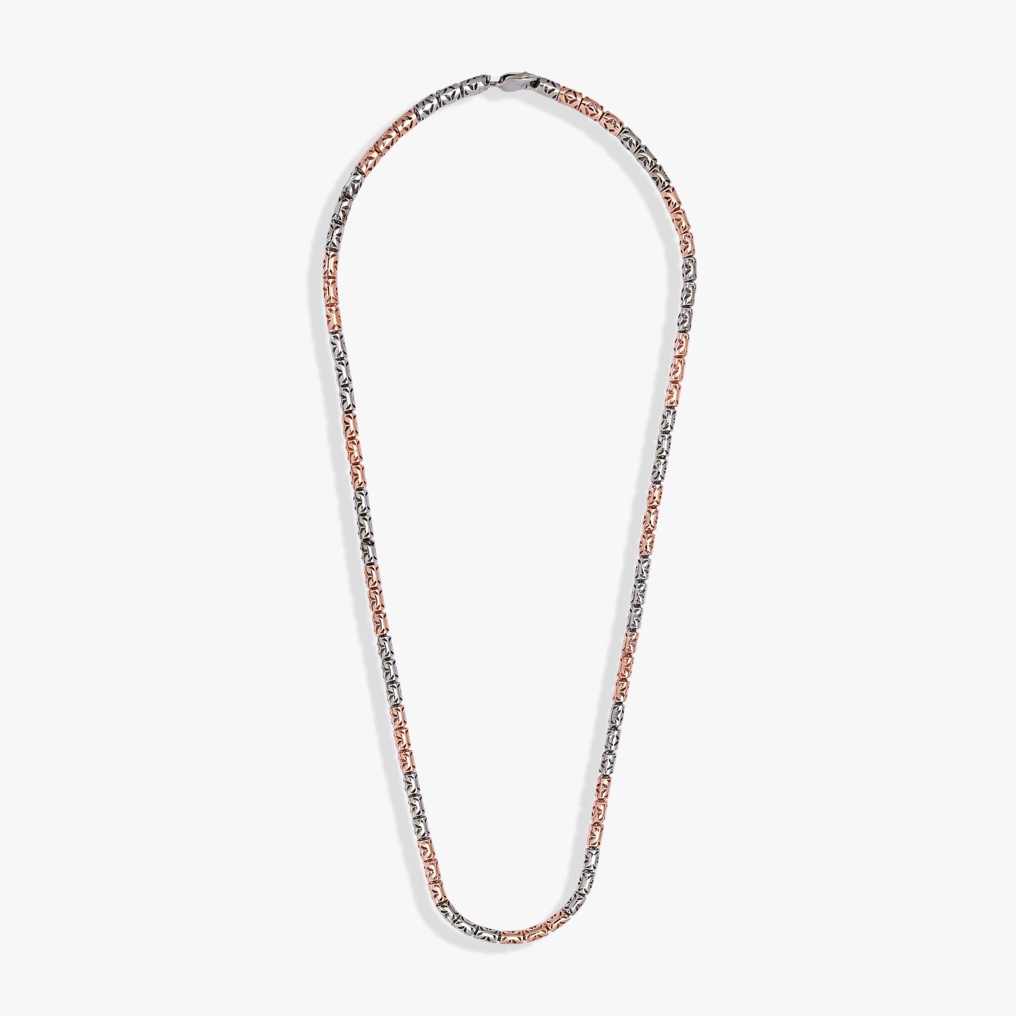 Two-Tone Textured Barrel Chain