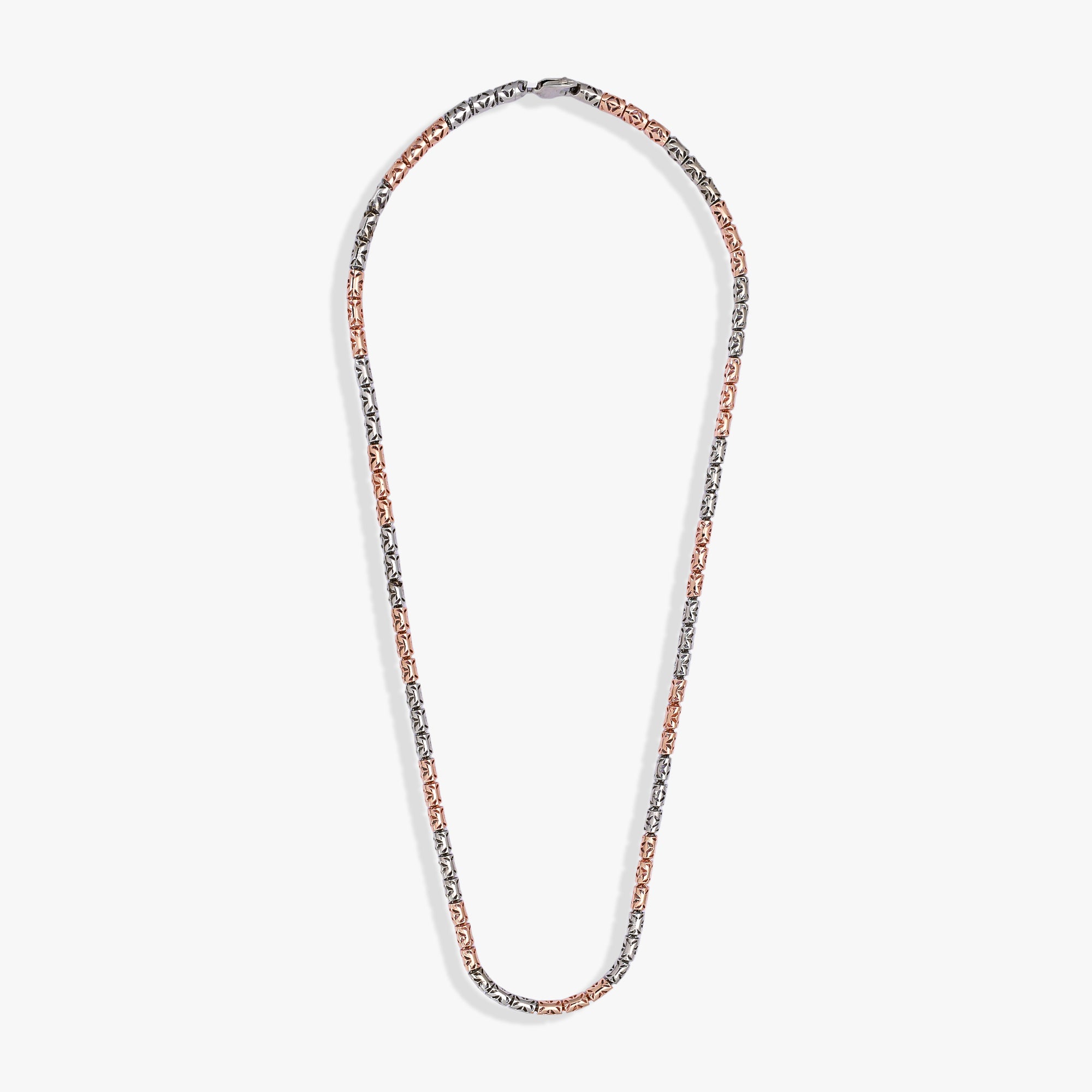 Two-Tone Textured Barrel Chain