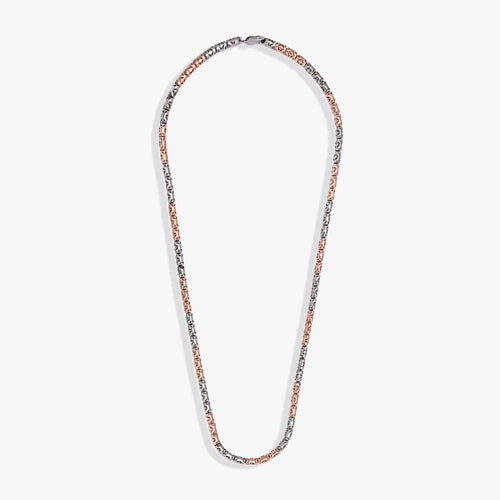 Load image 1 in gallery view. Two-Tone Textured Barrel Chain