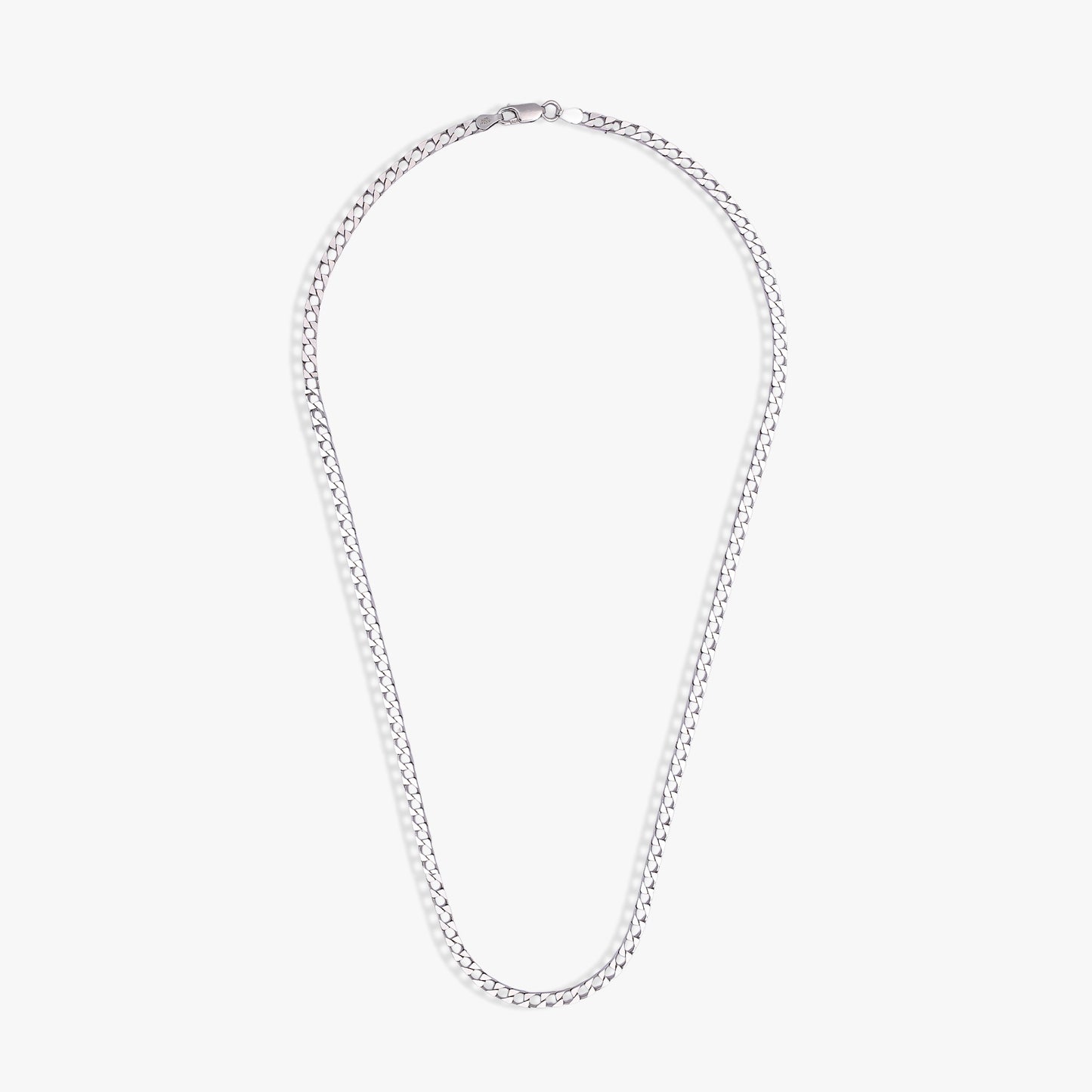 Men's Silver Curb Chain