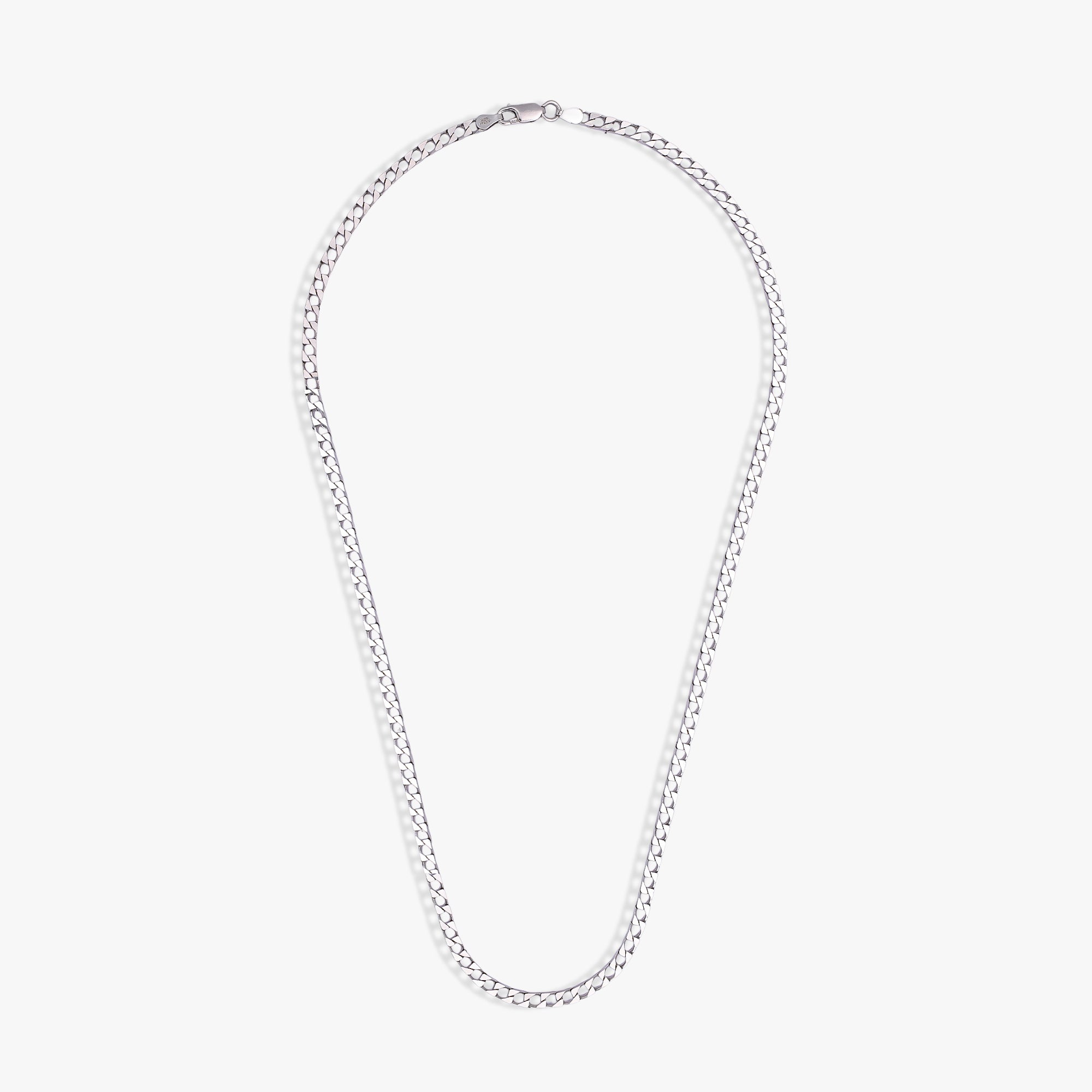 Men's Silver Curb Chain