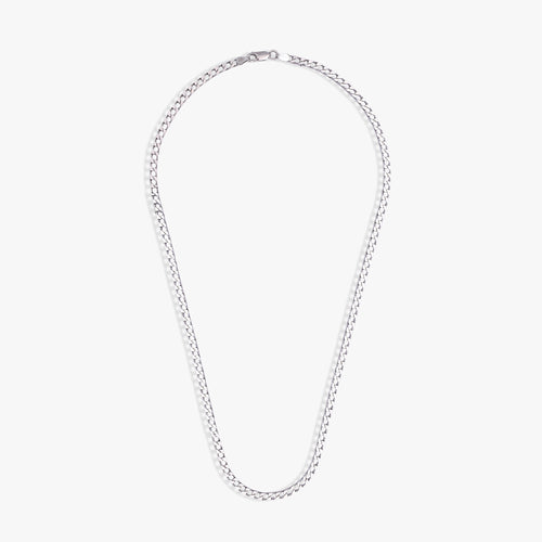 Load image 1 in gallery view. Men's Silver Curb Chain