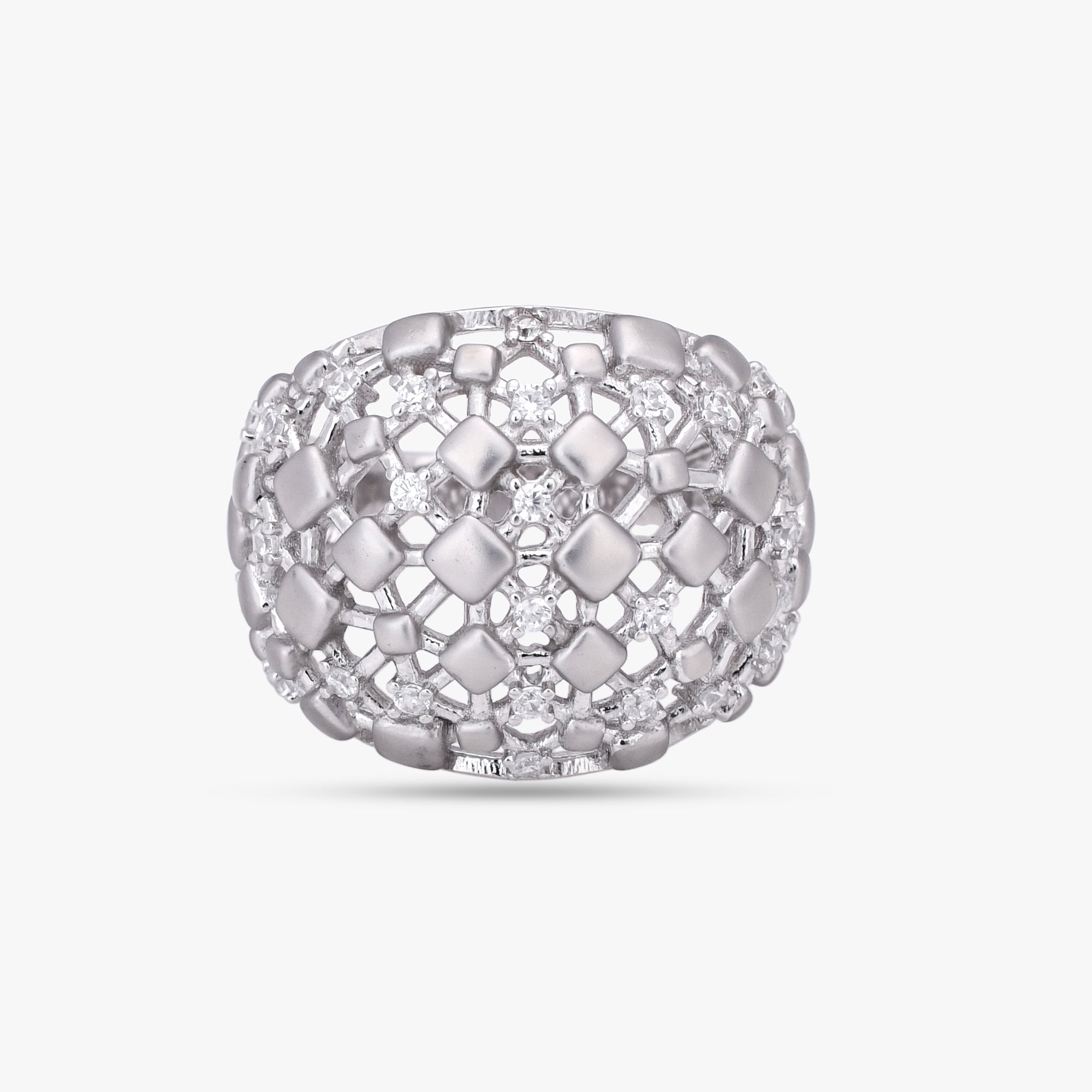 Geometric Lattice Dome Ring