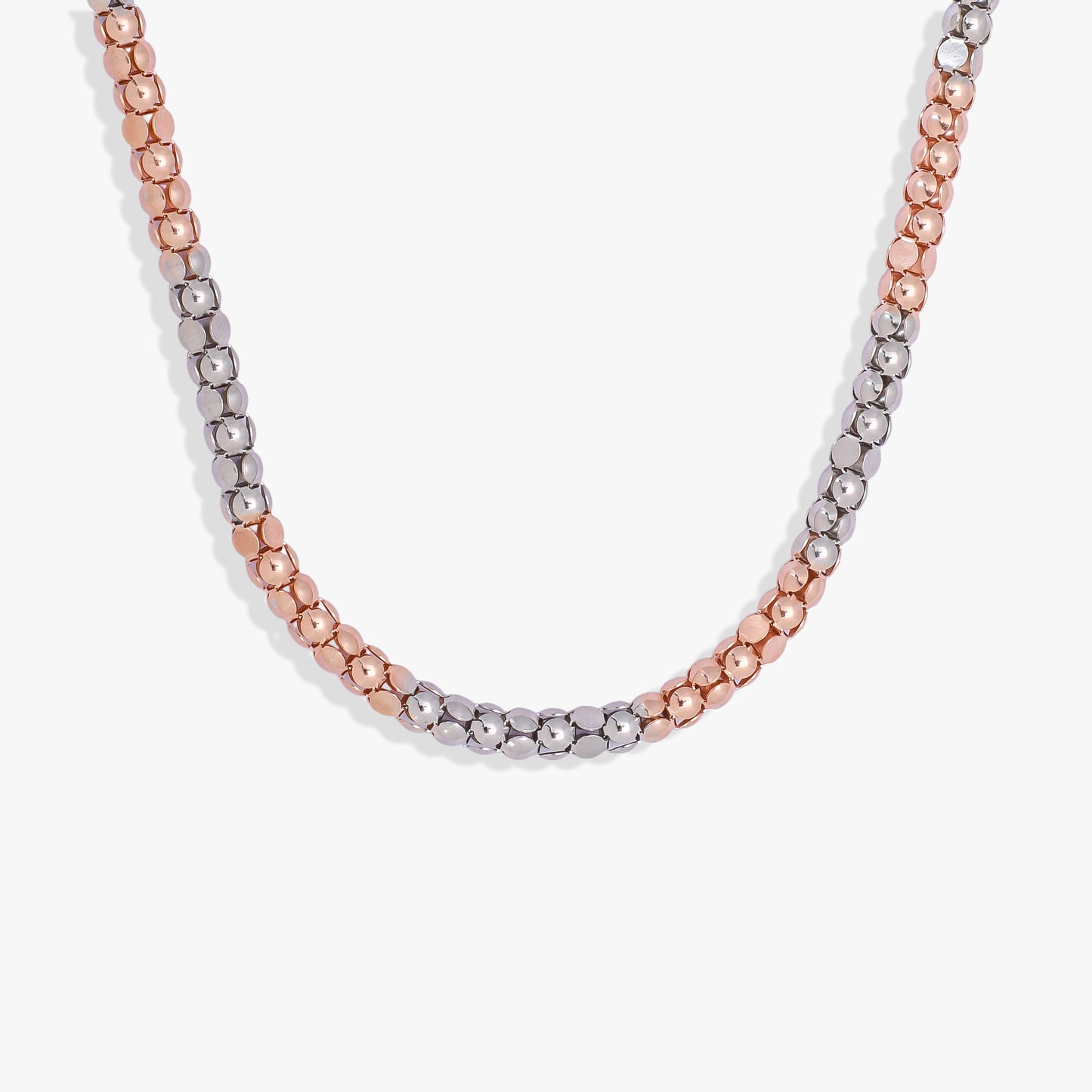 Men's Two-Tone Beaded Chain