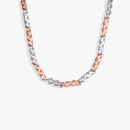 Load image 1 in gallery view. Dual-Tone Geometric Men's Chain
