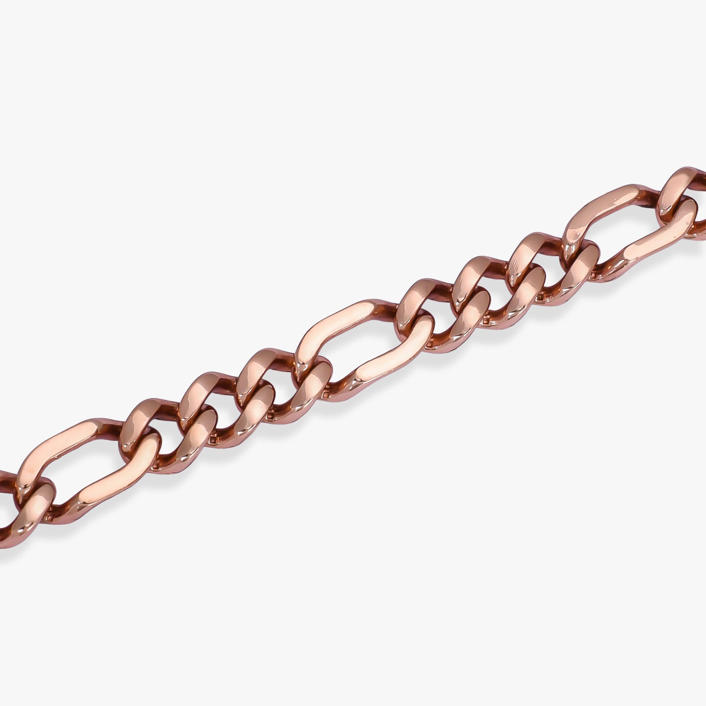 Men's Rose Gold Figaro Chain