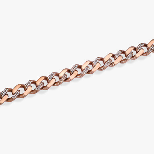 Load image 1 in gallery view. Men's Rose Gold Cuban Chain