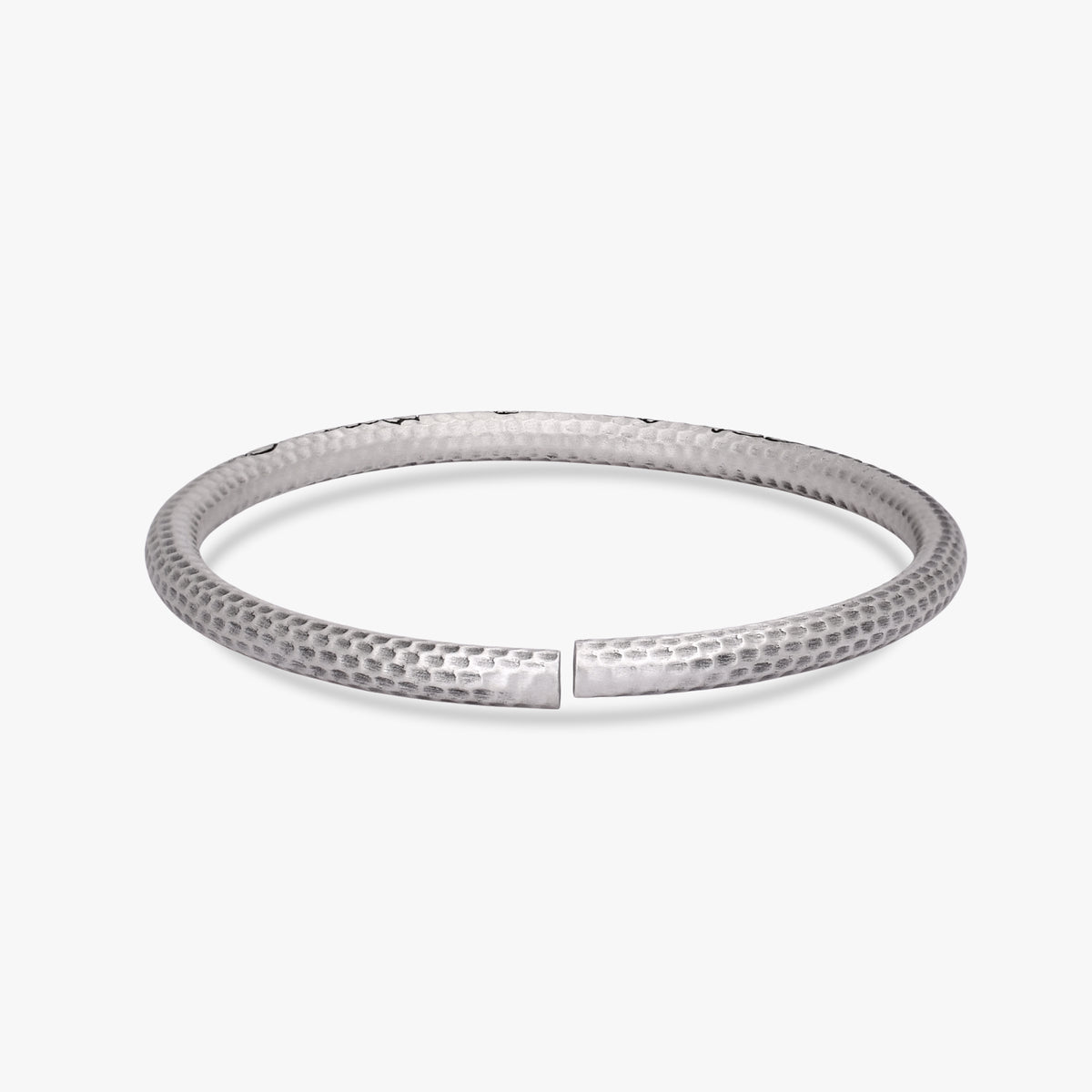 Hammered Matsya Silver Kada