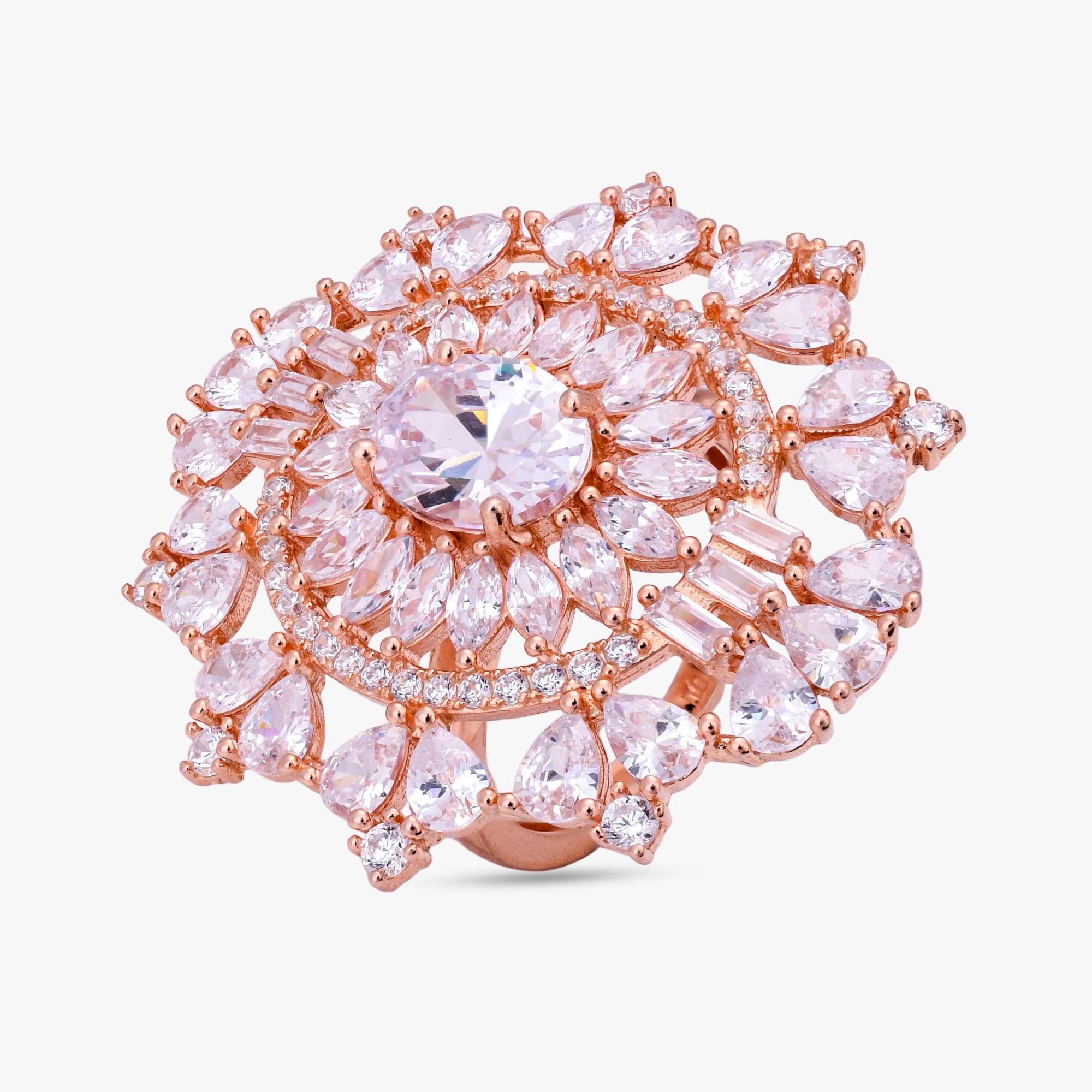 Rose Bloom Statement Ring