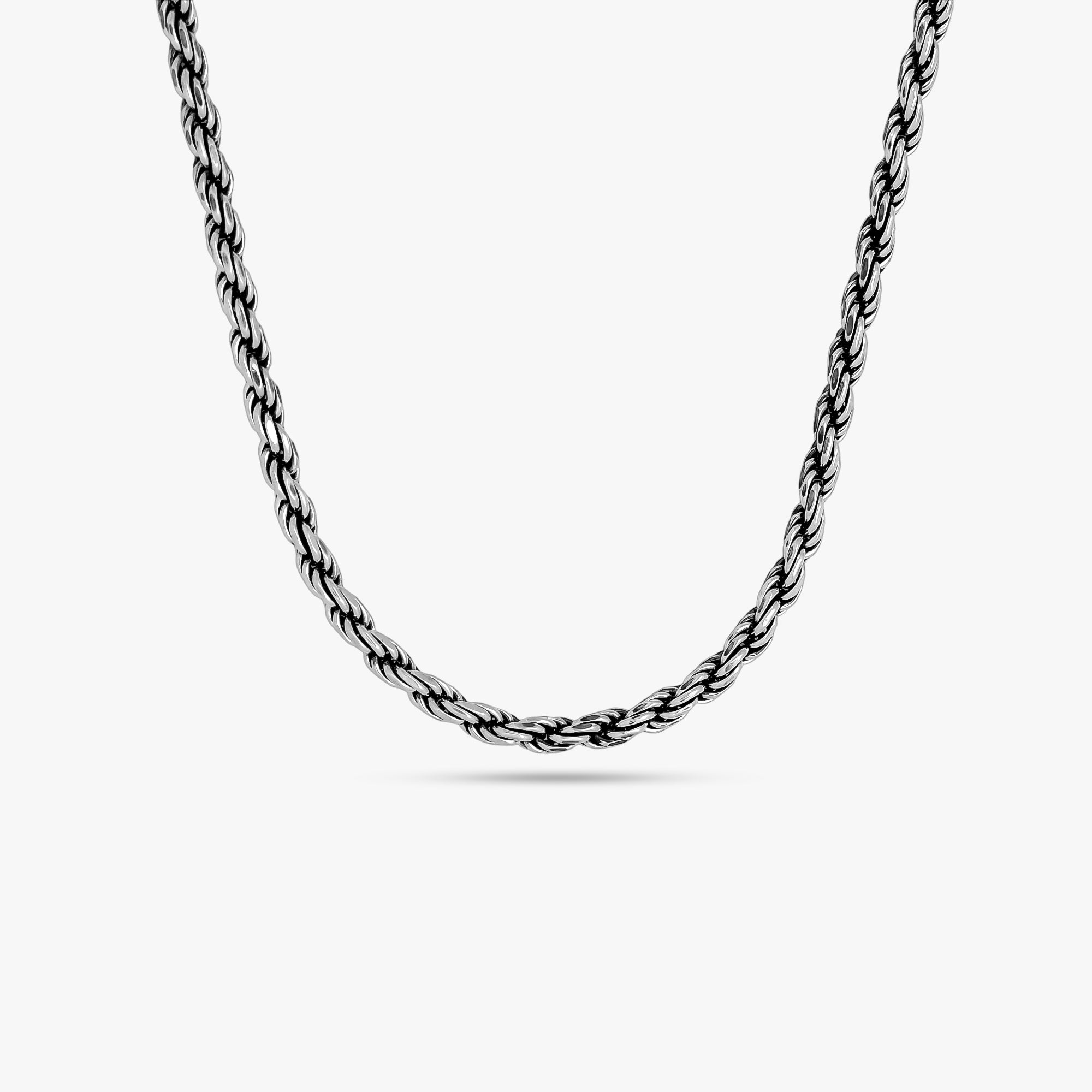 Men's Silver Rope Chain