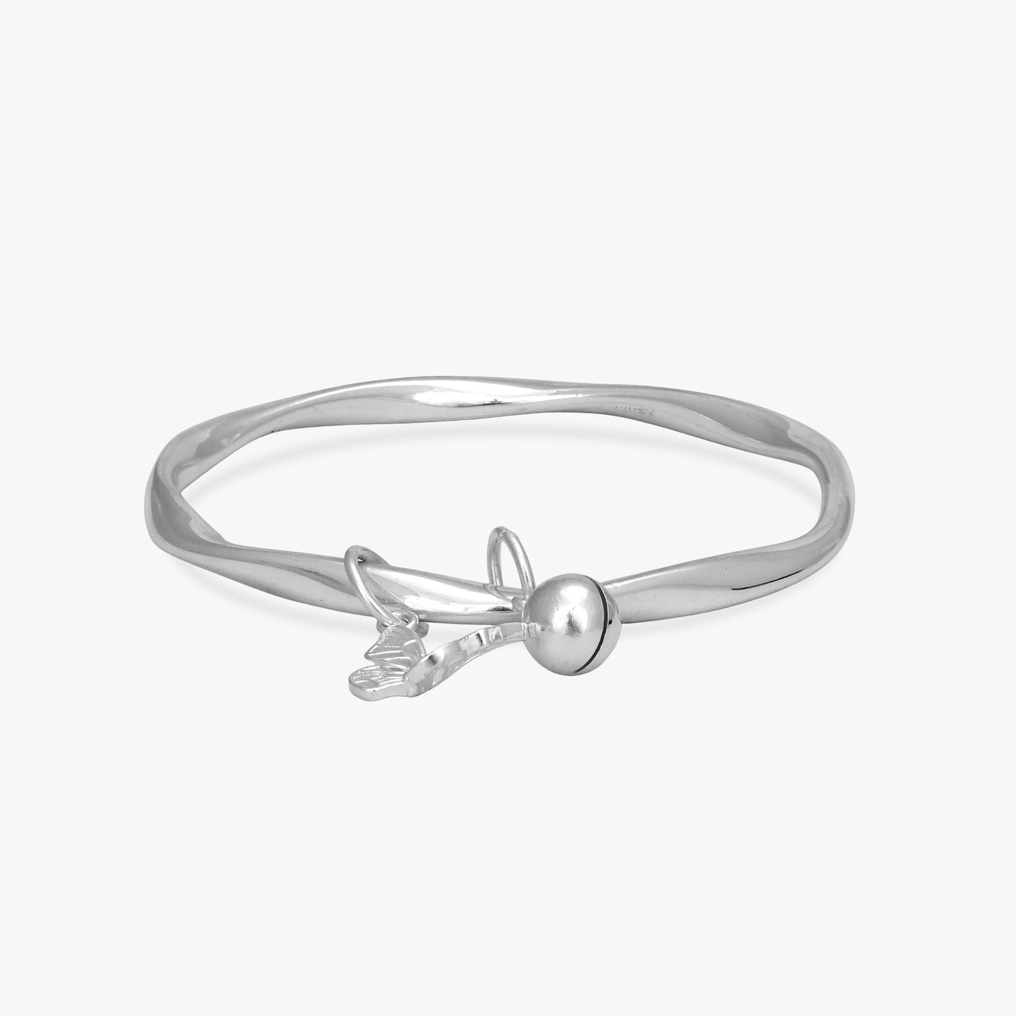 Silver Butterfly Charm Kada