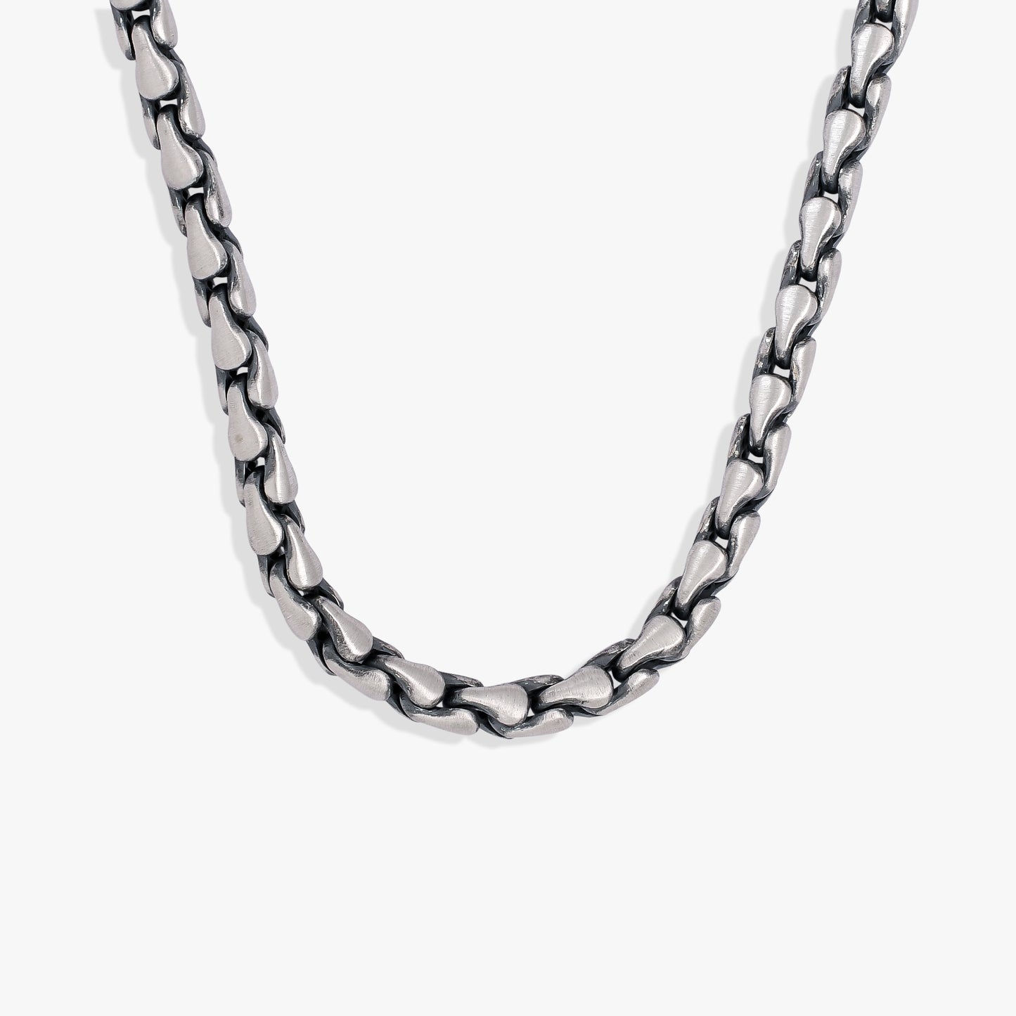 Oxidized Silver Men's Chain