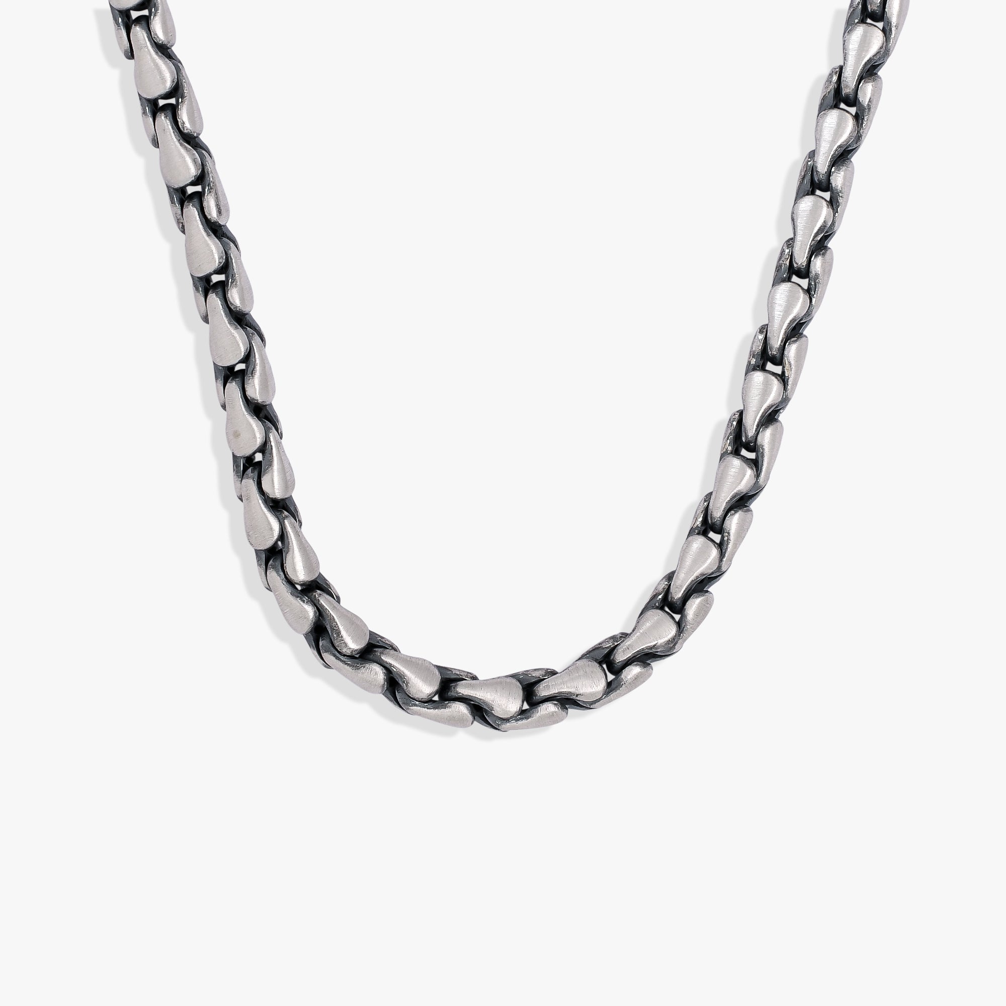 Oxidized Silver Men's Chain