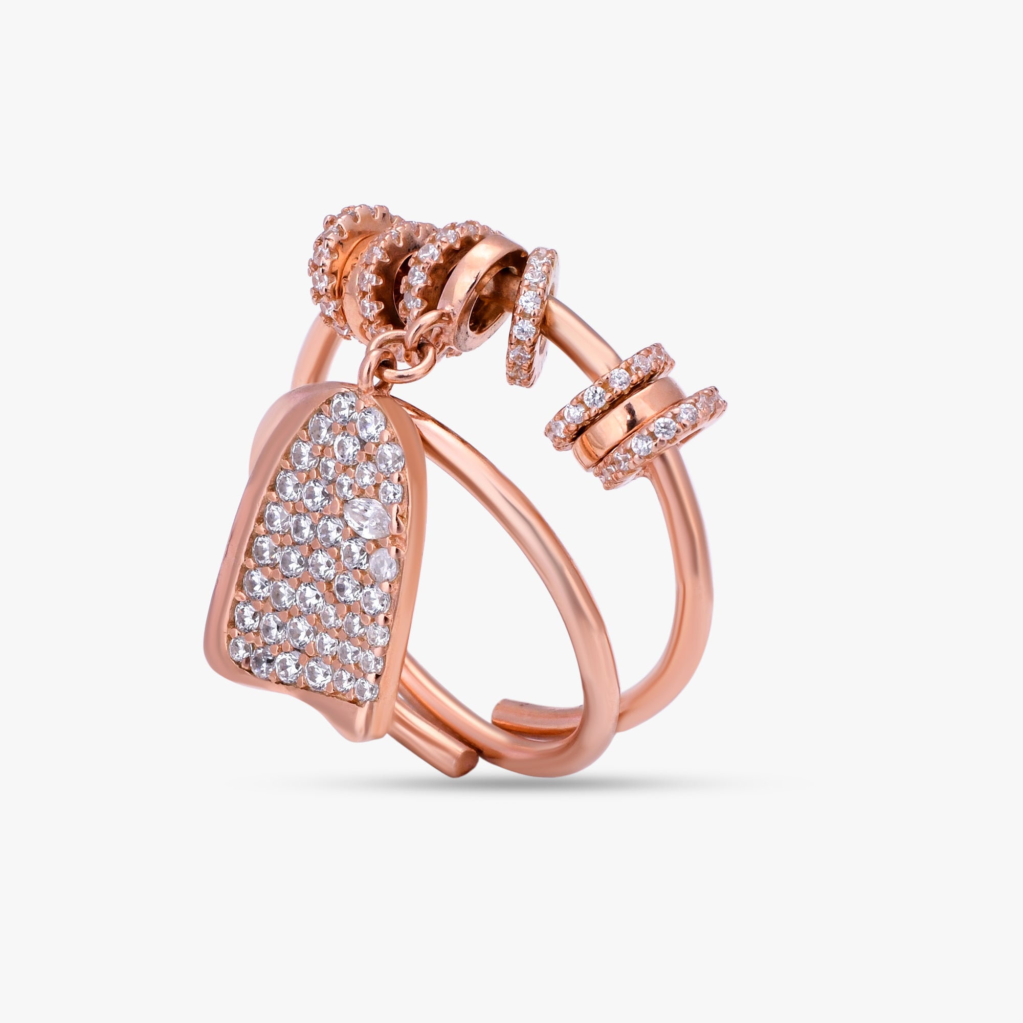 Rose Gold Charm Ring