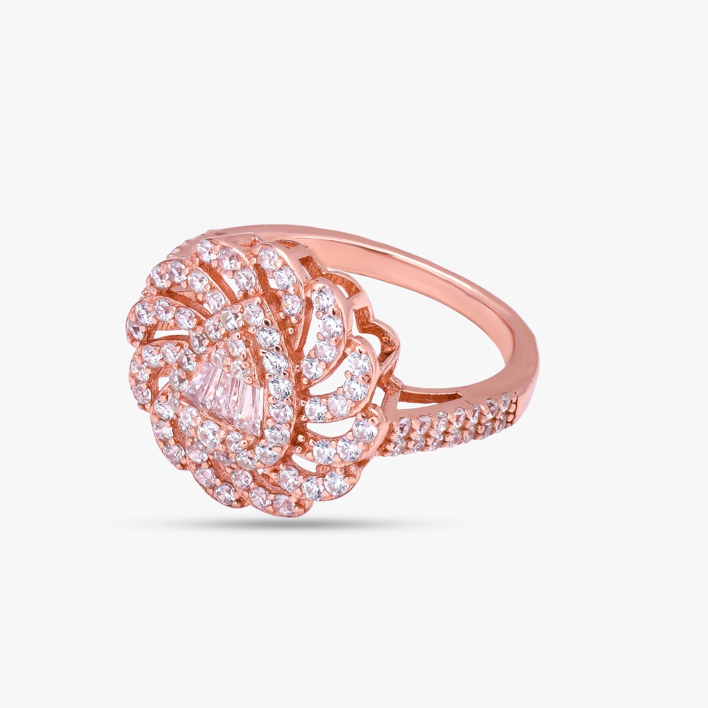 Rose Gold Swirl Ring